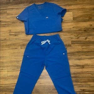 FIGS BLUE SCRUBS- WORN ONCE